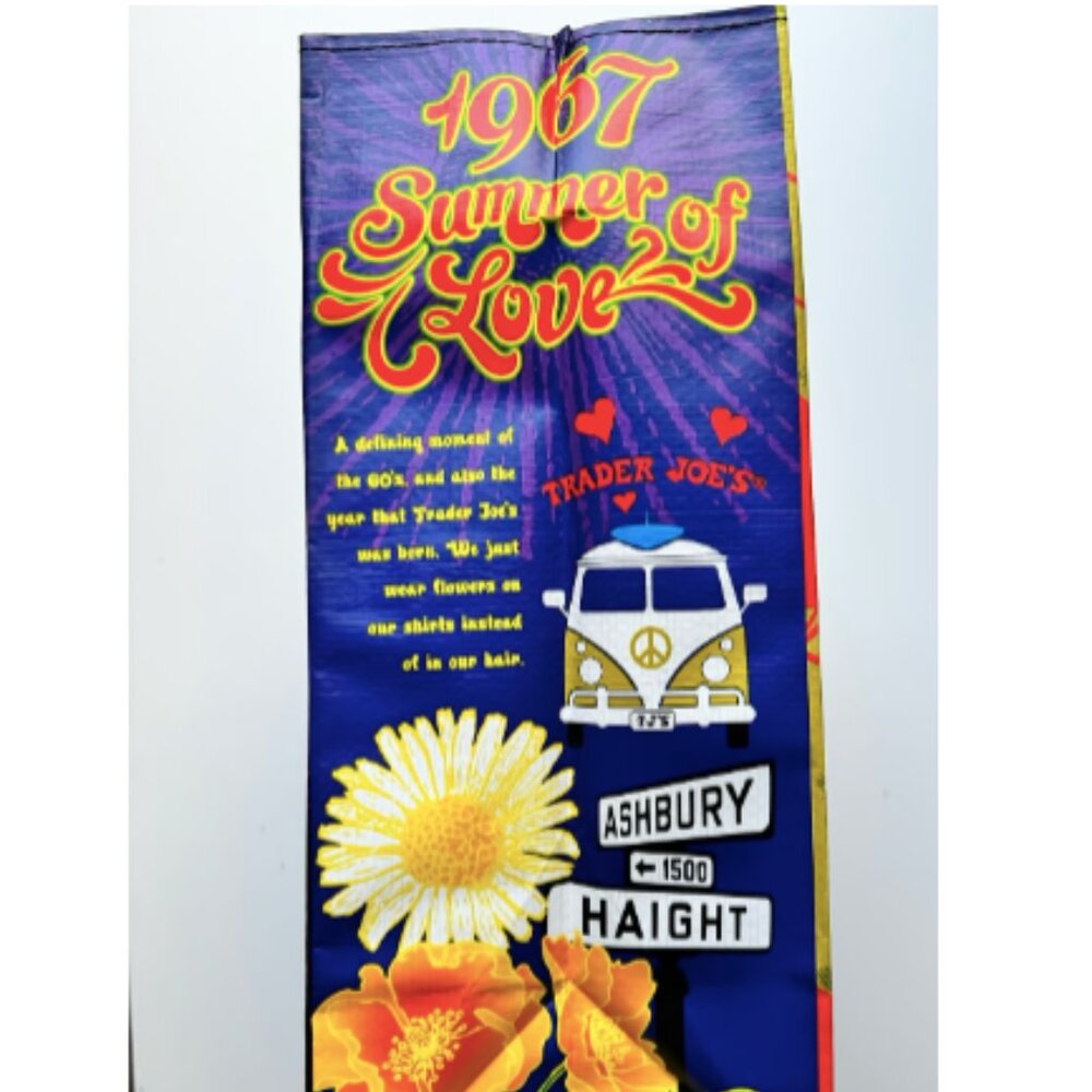 2X Trader Joe's Northern California Design Reusable Grocery Bag NEW - Picture 3 of 4